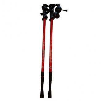 Треккинговые палки Antishock пара 135 см Red