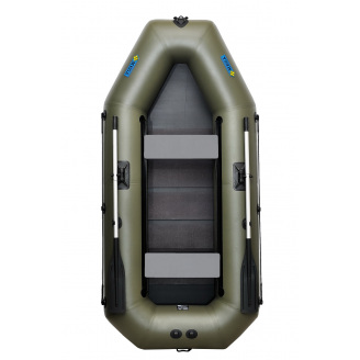 Лодка надувная гребная двухместная ΩMega 280LS PS хаки