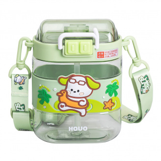 Детская бутылка для воды YIWU Hello Summer 560 мл Зеленый (HP-14-36GR)