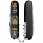 Складной нож Victorinox Huntsman Ukraine 91 мм 15 функций Украинские мотивы Черный (1.3713.3_T1370u) Косів