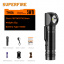 Фонарь аккумуляторный SuperFire TH06 600 Lumen IP43 Черный (2506456885) Южноукраїнськ
