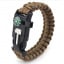 Браслет IP Paracord Flint-Fire + compass brown Королёво