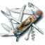 Складной нож Victorinox Huntsman Ukraine 91 мм 16 функций Благородный Сокол (1.3713.7_T3260pw) Біла Церква