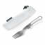 Вилка титановая складная с мешочком Naturehike NH19C001-J 16.7x2.7 см Серый (2321264681) Купянск