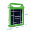 Портативный мощный фонарь-Power Bank Solar 15W с солнечной панелью + светодиодные лампочки 2шт Зеленый Ворожба