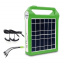 Портативный мощный фонарь-Power Bank Solar 15W с солнечной панелью + светодиодные лампочки 2шт Зеленый Ворожба