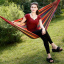 Гамак подвесной для отдыха Comfort тканевый бескаркасный одноместный Mexikan Hammock Разноцветный Тячів