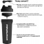 Шейкер спортивный Smartshake Lite 1000ml Glossy-Black Братське