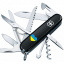 Складной нож Victorinox Huntsman Ukraine 91 мм Сердце сине-желтое (1.3713.3_T1090u) Вінниця