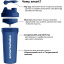 Шейкер спортивный Smartshake Lite 1000ml Glossy-Navy Blue Орехов
