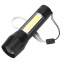 Ручной фонарик No Brand COP BL-511 XPE+COB в кейсе Black (3_03051) Прилуки