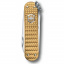 Складной нож Victorinox Classic SD Precious Alox Brass Gold 58 мм 5 функций Золотистый рифленый (0.6221.408G) Киев