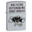 Зажигалка бензиновая Zippo 205 Classic street chrome с гравировкой Вистоїмо Переможемо Помстимося (205 VP) Мелитополь