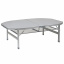 Стол Bo-Camp Premium Oval 120x80 см Серый (DAS302789) Дніпро