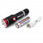 Ручной фонарь аккумуляторный Bailong BL-736-T6 черный с красным (1757000151) Олександрія