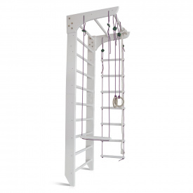 Шведская стенка SportBaby со снарядами и турником «White 2-240»