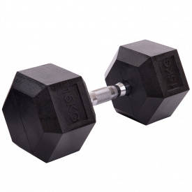 Гантель цельная шестигранная SP-Planeta SC-80075-15 15кг 1шт