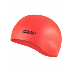 Шапка для плавания Aqua Speed MONO 6206 (111-32) ярко-красный Уни OSFM (5908217662064)