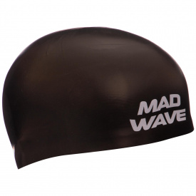 Шапочка для плавания MadWave SOFT FINA Approved M053301 M Черный