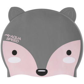 Шапочка для плавания Aqua Speed Zoo Fox Серый One Size (1000-115-26)