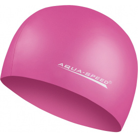 Шапочка для плавания Aqua Speed Mega Темно-розовый One Size (1000-100-27)