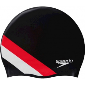 Шапочка для плавания Speedo Rev Moud Silc Cap Au Черно-красный One Size (1000-8-0933714662)
