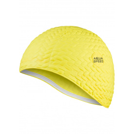Шапка для плавания Aquaspeed BOMBASTIC TIC-TAC 5722 Желтая (5908217657220)