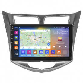 Штатная магнитола Lesko Hyundai Solaris I 2010-2014 10" 4/64Gb CarPlay 4G Wi-Fi GPS Prime (10470-51945)