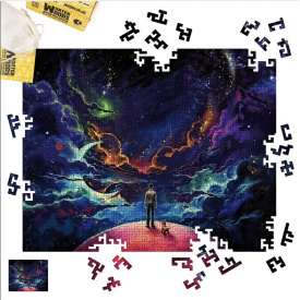 Дерев'яні пазли Wortex Woods Космічний краєвид 40х50 см 426 елементи лабіринт PZL21006L