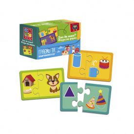 Пазли "Знайди пару. Хто де живе? На що схоже?" Vladi Toys VT5003-03 Укр