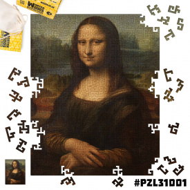 Дерев'яні пазли Wortex Woods Мона Ліза 20x30 см 126 елементів лабіринт PZL31001S