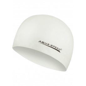 Шапка для плавания Aquaspeed MEGA 100-05 Белая (5908217635433)