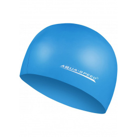 Шапка для плавания Aquaspeed MEGA 100-23 (100-23) голубой уни (5908217635532)