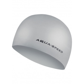 Шапка для плавания Aquaspeed 3D CAP 5755 (092-26) серебристый уни (5908217657558)