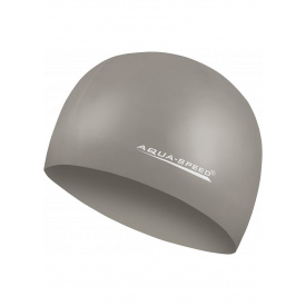 Шапка для плавания Aquaspeed MEGA 100-19 (100-19) серый уни (5908217635518)