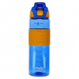Бутылка для воды No Brand HAILY HL-8224 1000 мл Сине-оранжевый