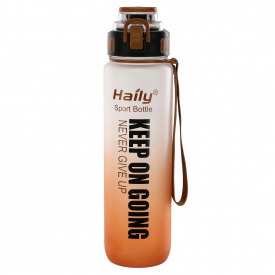 Бутылка для воды No Brand HAILY KEEP ON GOING HL-8102 1000 мл Оранжевый