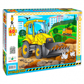 Пазл "Бульдозер" Энергия Плюс 85617 на 60 элементов