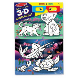 3D пазли-розмальовки "Сафарі / Океан" Melissa & Doug MD8823