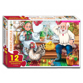 Пазли "Курочка Ряба" Энергия плюс 12 в кор. 82043