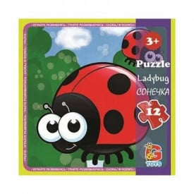 Пазли дитячі "Комахи" G-Toys LI01 12 елементів