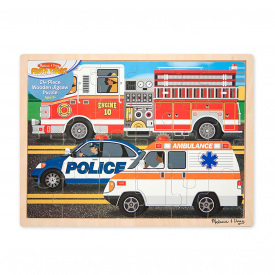 Пазл Melissa&Doug "Спецмашини" 24 елементи 30х40 см MD9062