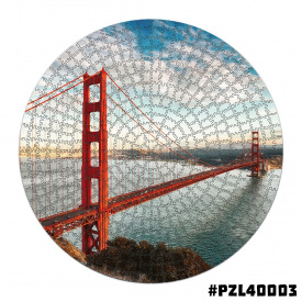 Дерев'яні пазли Wortex Woods Золоті Ворота 50х50 см 508 елементи амеби PZL40003L