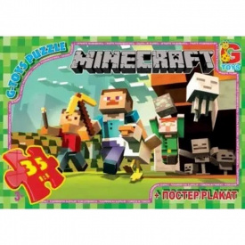 Пазли дитячі "Minecraft" G-Toys MC770 35 елементів
