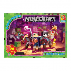 Пазли дитячі "Minecraft" Майнкрафт G-Toys MC789 70 елементів
