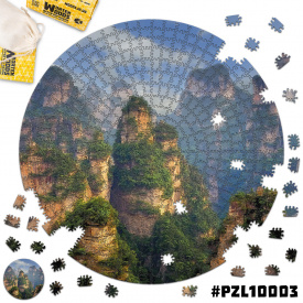 Дерев'яні пазли Wortex Woods Тяньцзі 40х40 см 316 елементи амеби PZL10003M