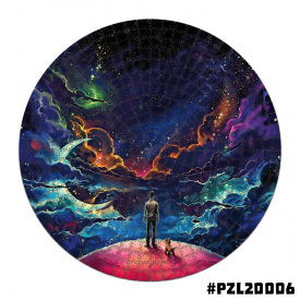 Дерев'яні пазли Wortex Woods Космічний краєвид 40х40 см 316 елементи амеби PZL20006M