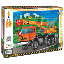 Пазл "Автокран" Энергия Плюс 85655 на 60 элементов