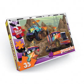 М'які пазли "Монстркар" Danko Toys S35-10-16 35 елементів