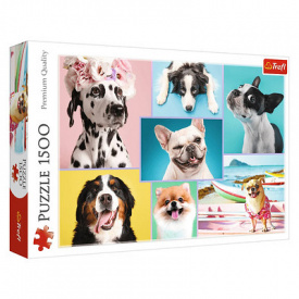 Пазли Trefl "Милі собачки" 1500 елементів 85х58 см 26186